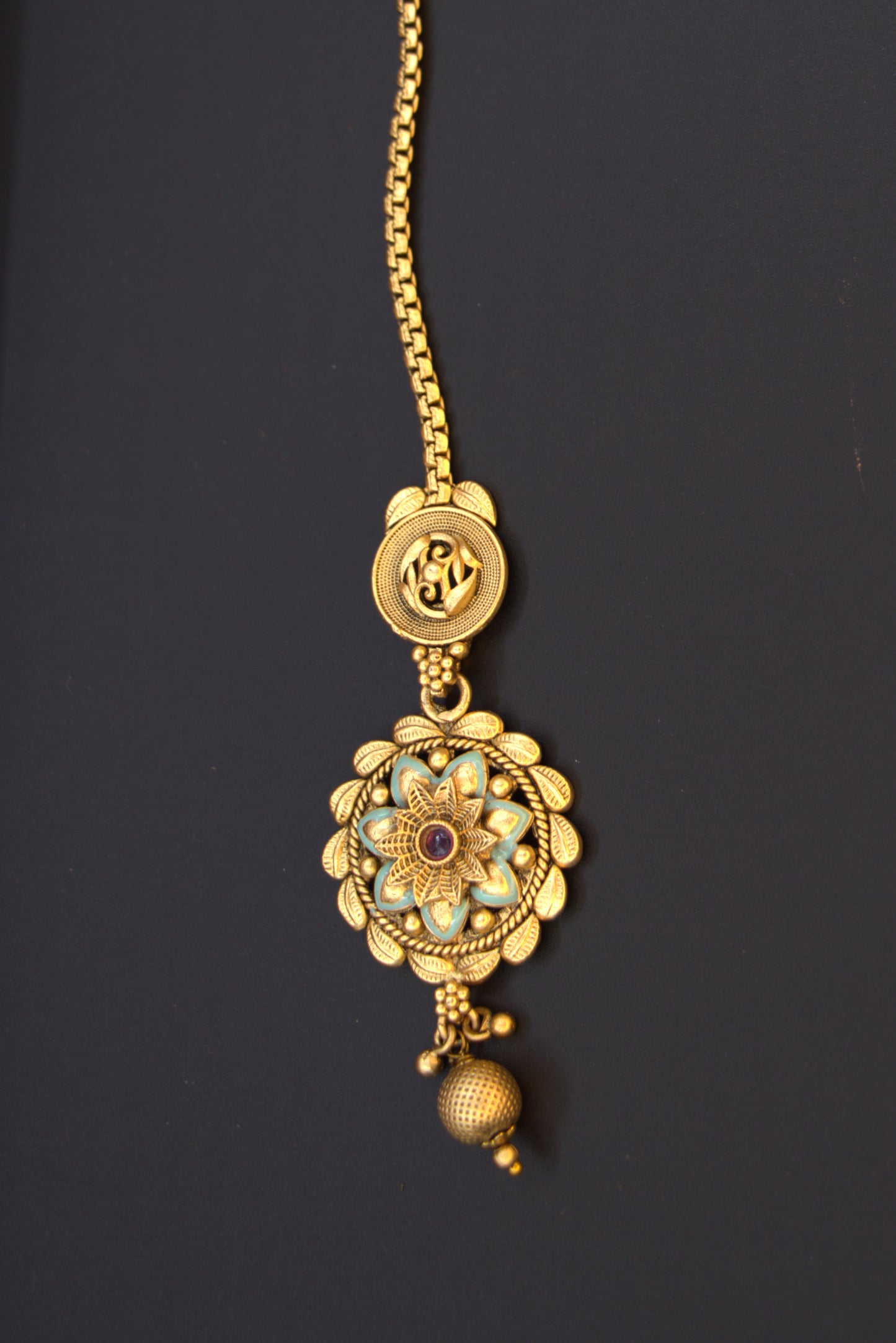 Antique Peacock Coin Choker Bridal Set