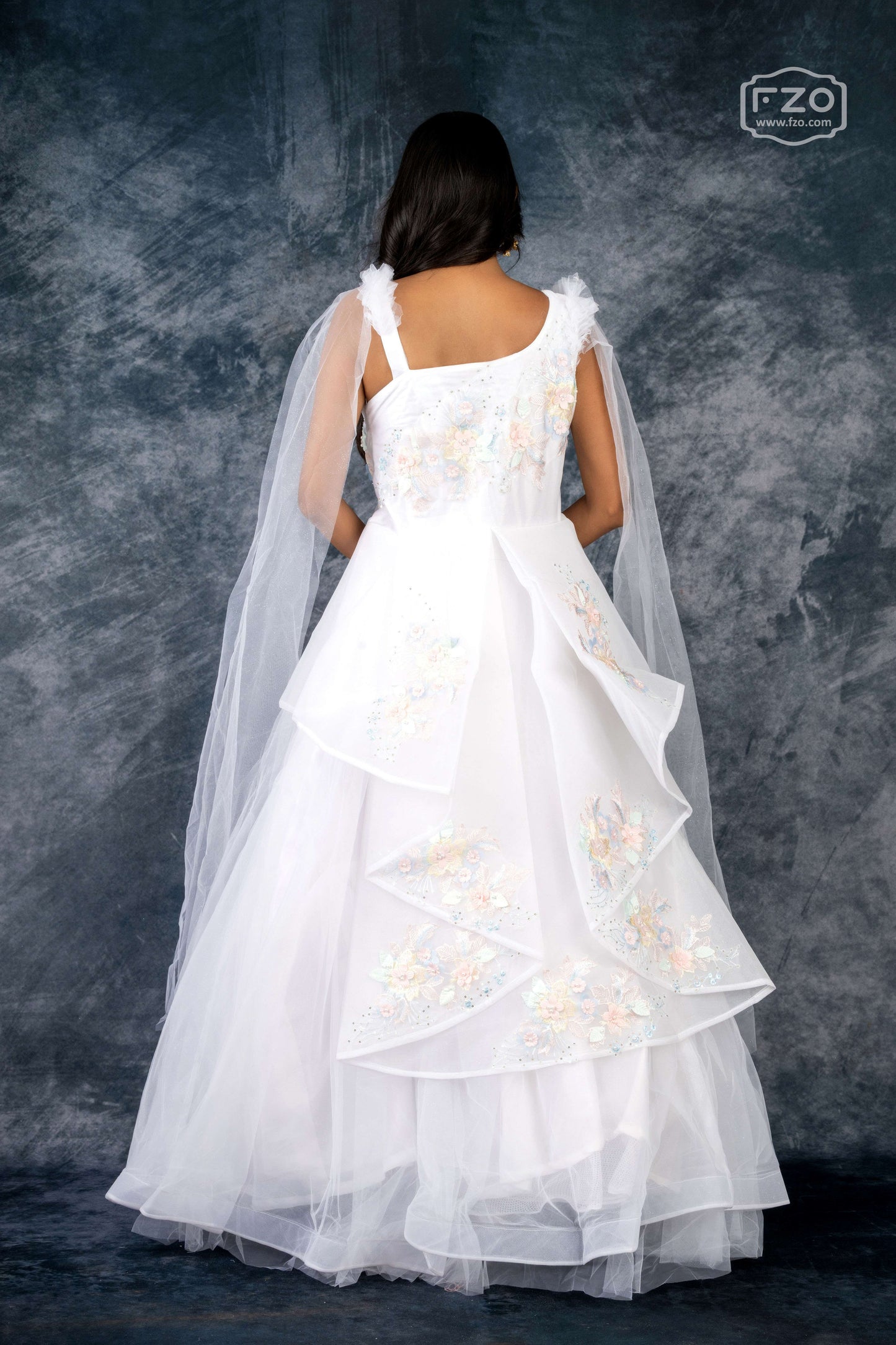 Celestial Elegance White Bridal Gown