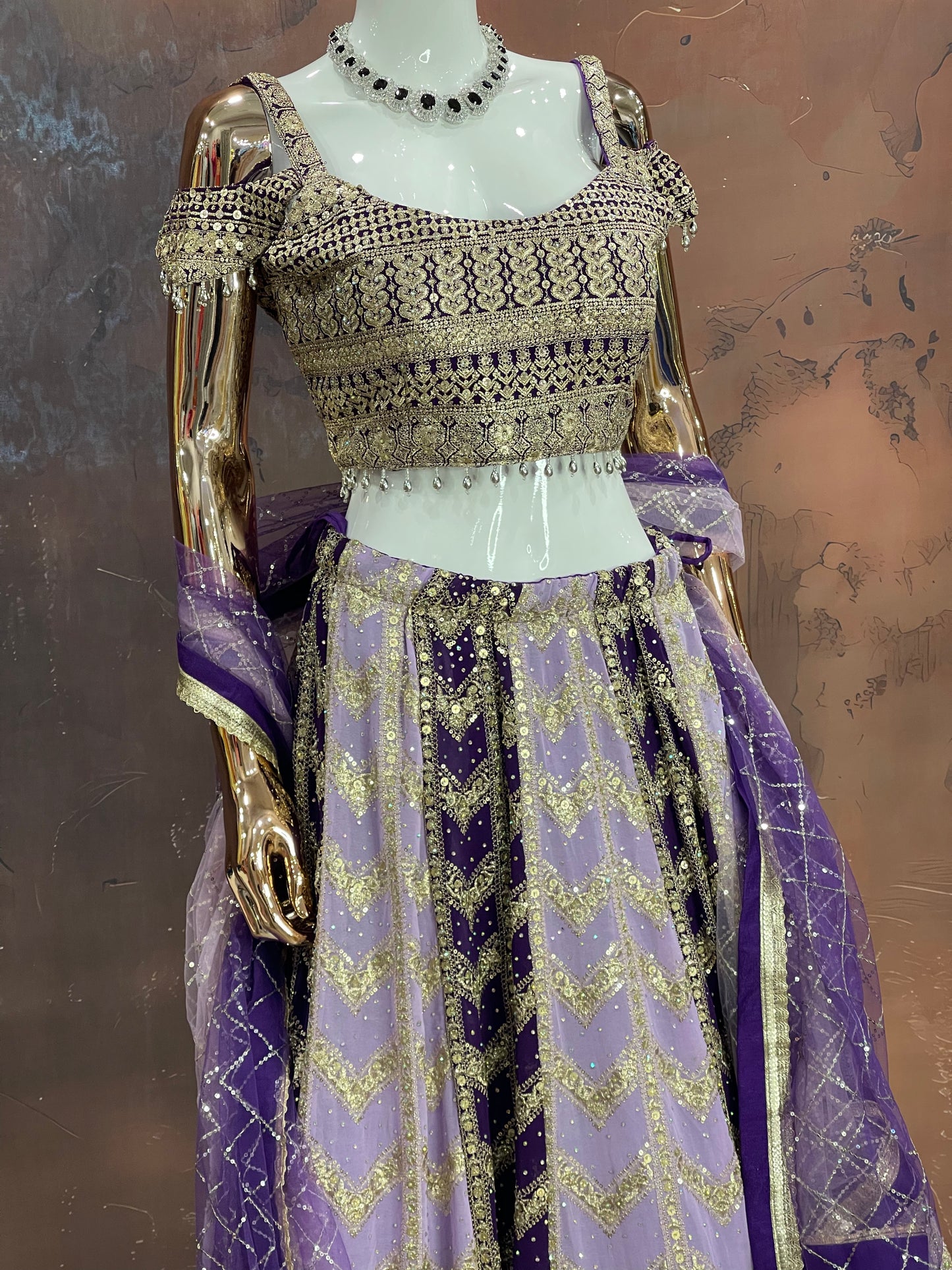 Lavender Royale – Designer Lehenga Set