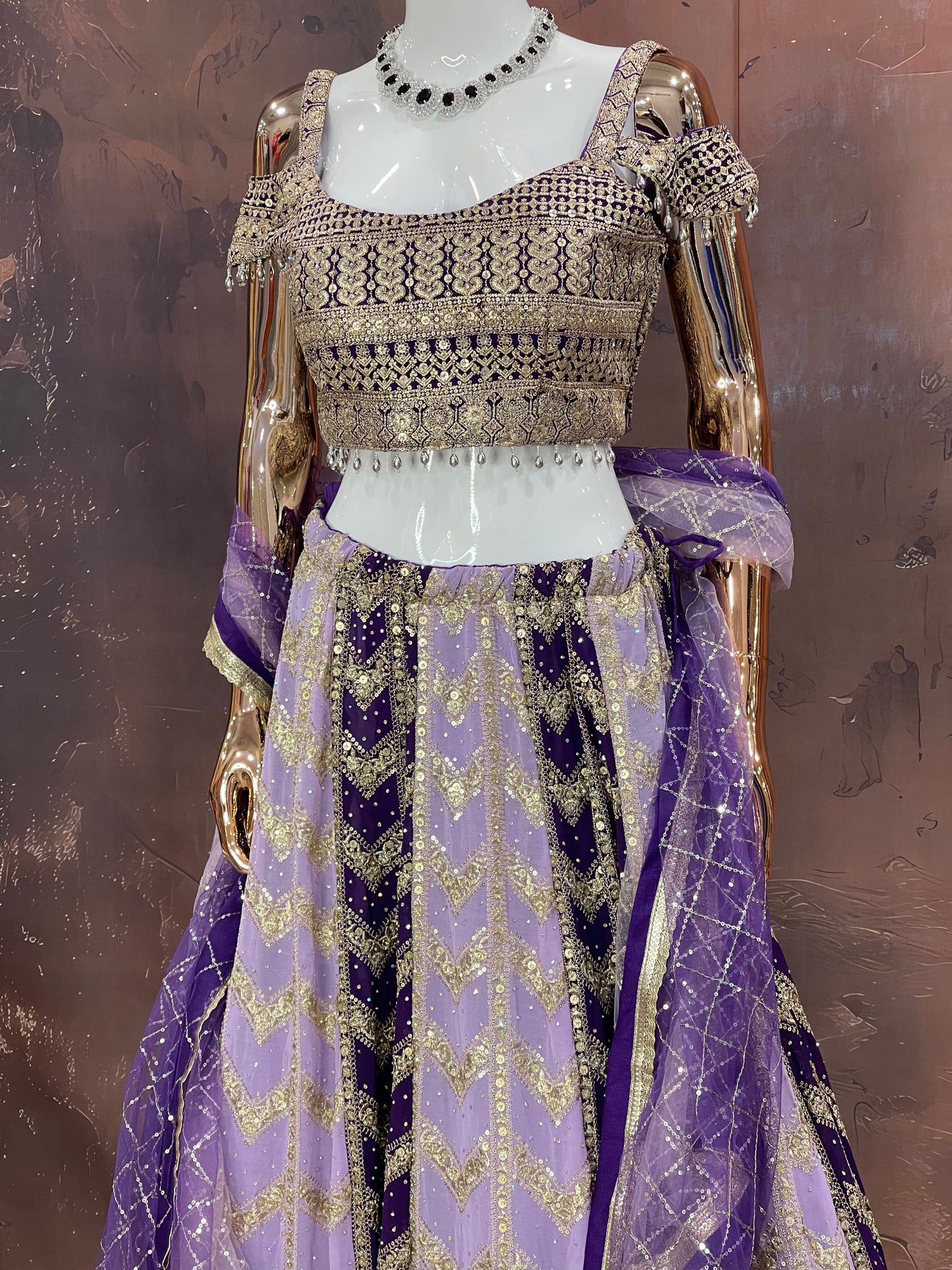 Lavender Royale – Designer Lehenga Set