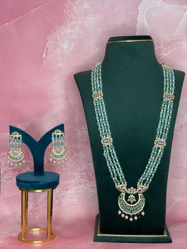 Pearl Mist Layered Necklace Set
