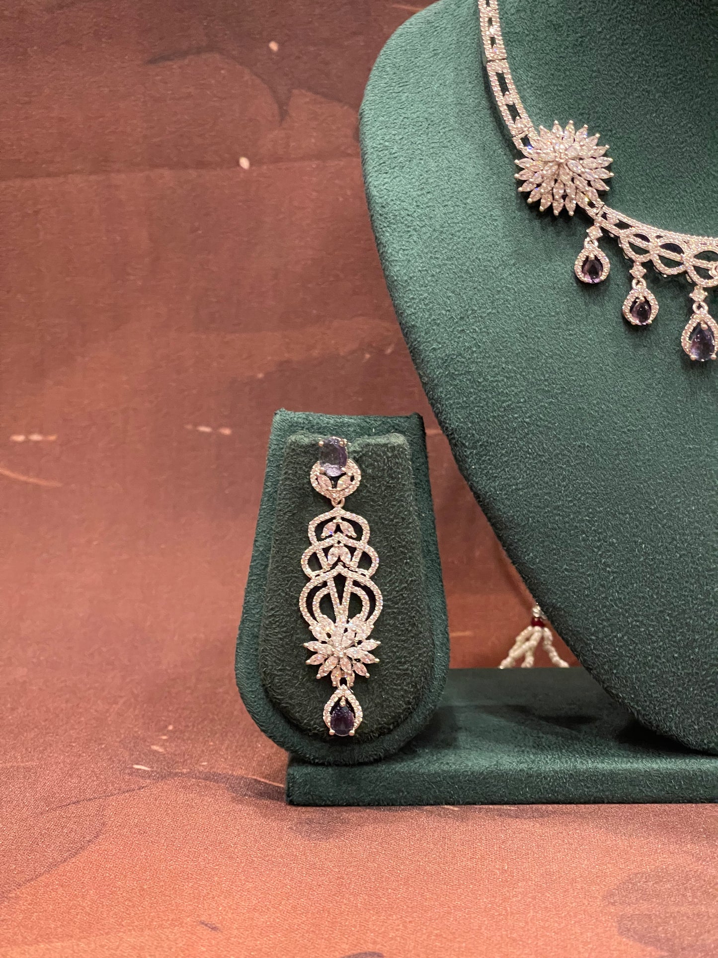 Celestial Bloom Diamond Necklace Set