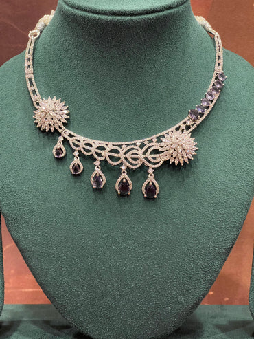 Celestial Bloom Diamond Necklace Set