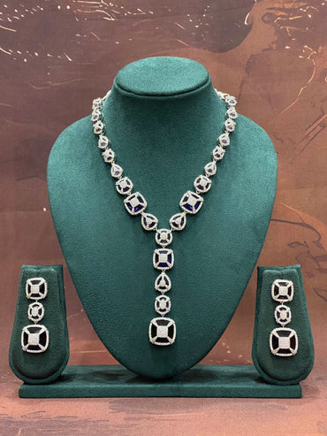 Midnight Geo Drop Necklace Set