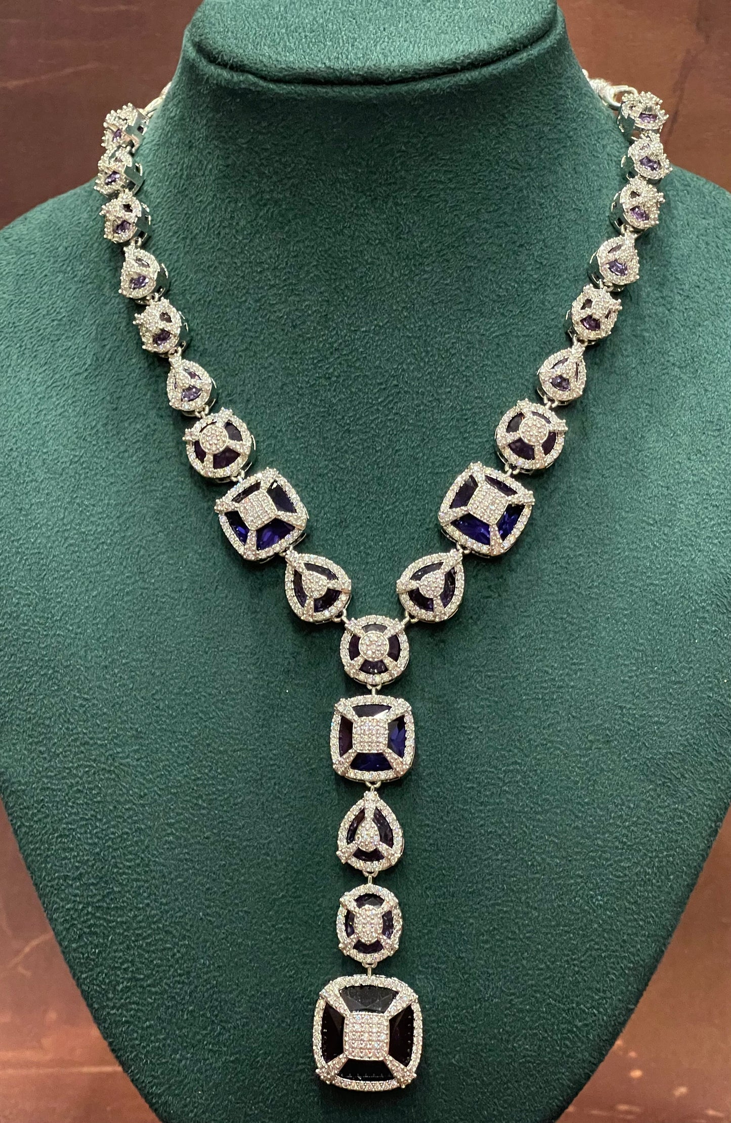 Midnight Geo Drop Necklace Set