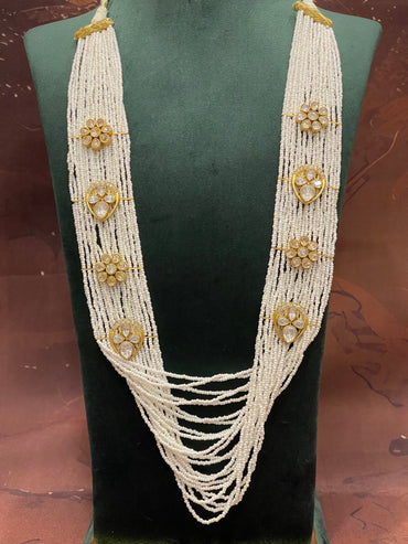 Layered Pearl Kundan Haar