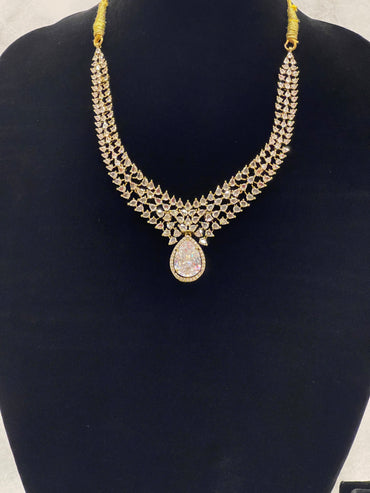 Radiant Grace – CZ Bridal Necklace set