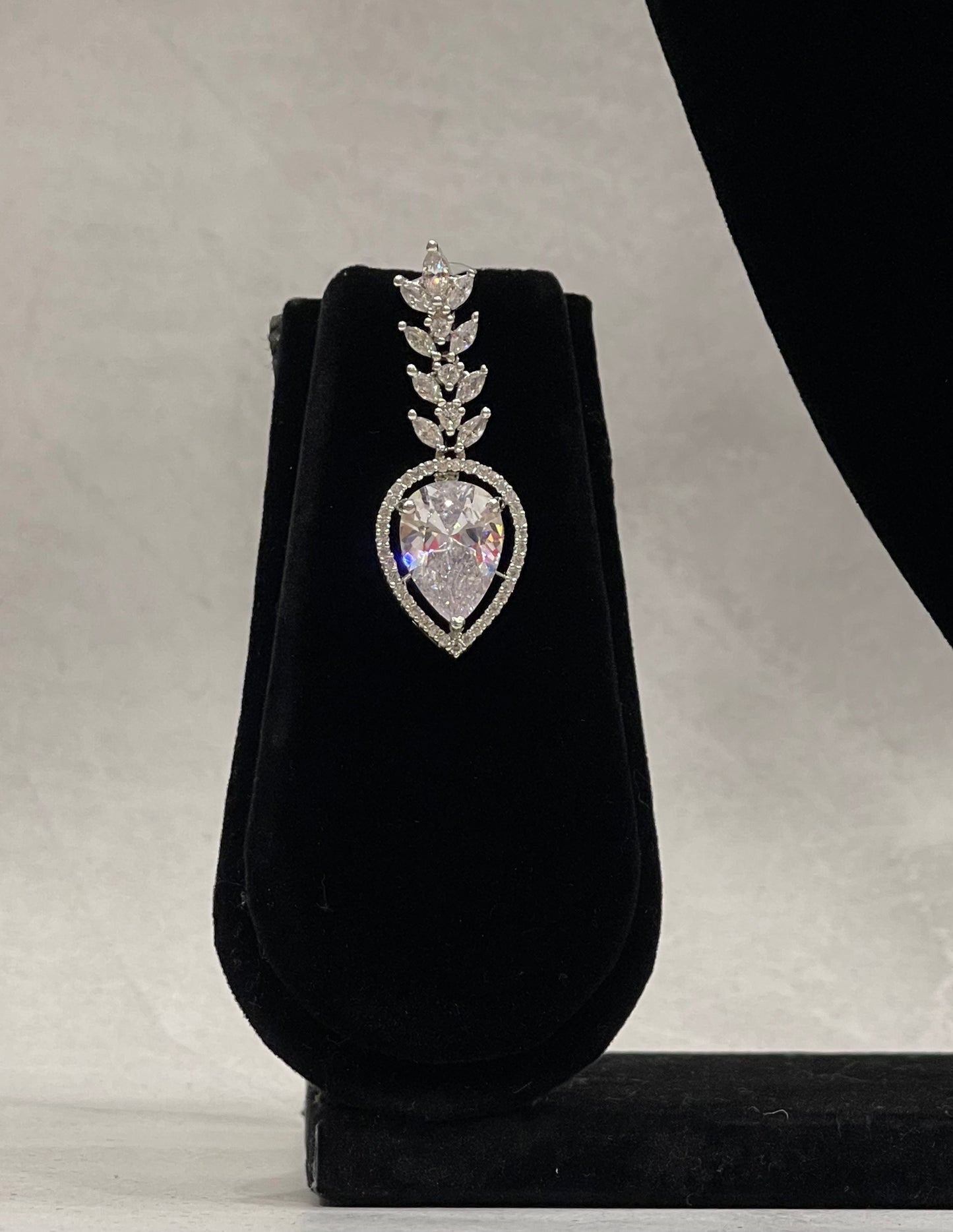 Crystal Drop Choker Necklace Set