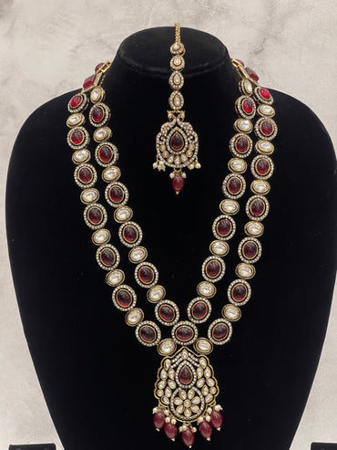 Heritage Ruby Kundan Bridal Set
