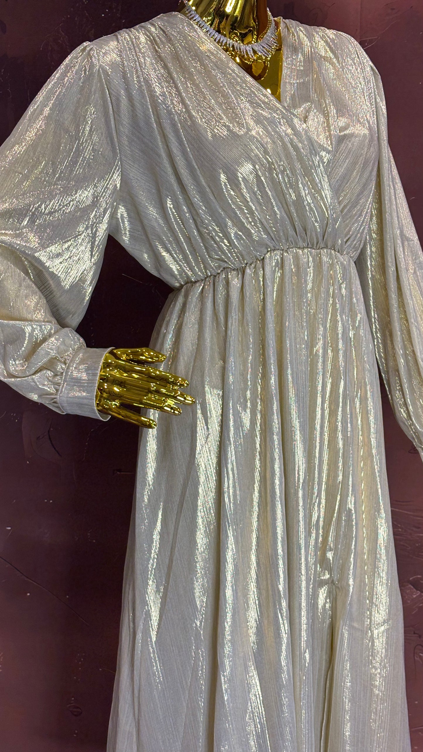 Champagne Gleam – Partywear Gown