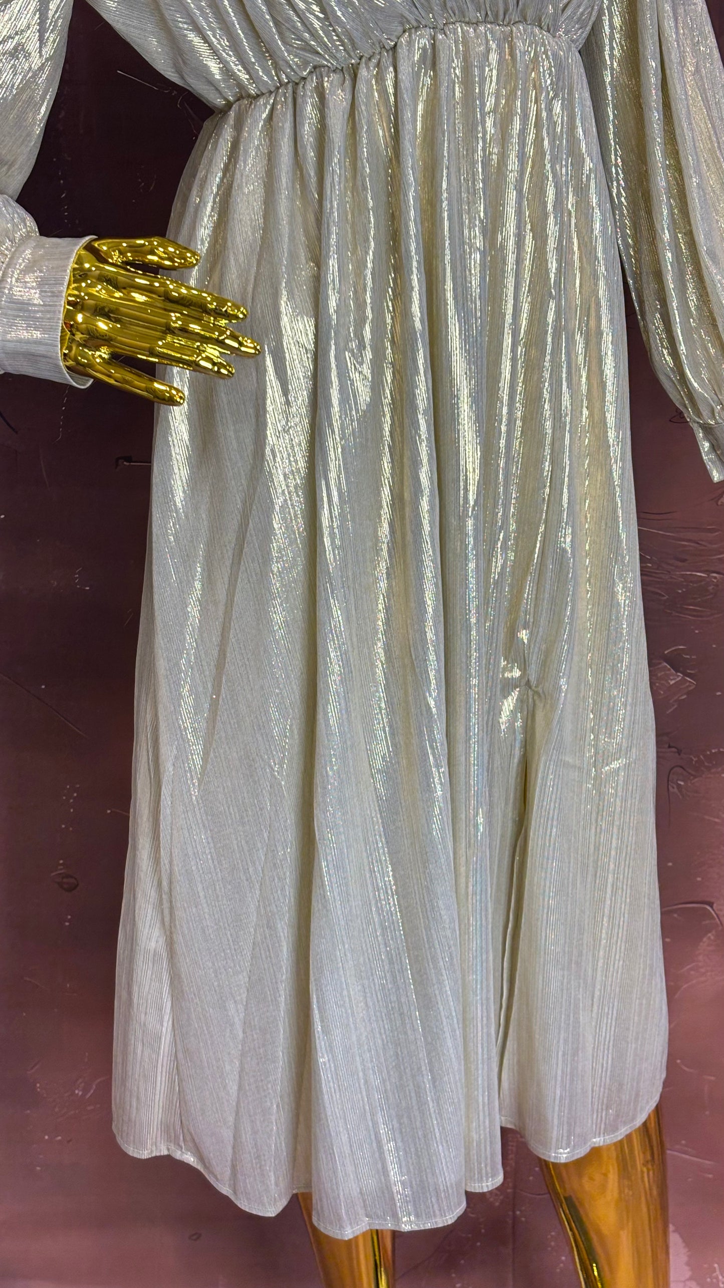 Champagne Gleam – Partywear Gown