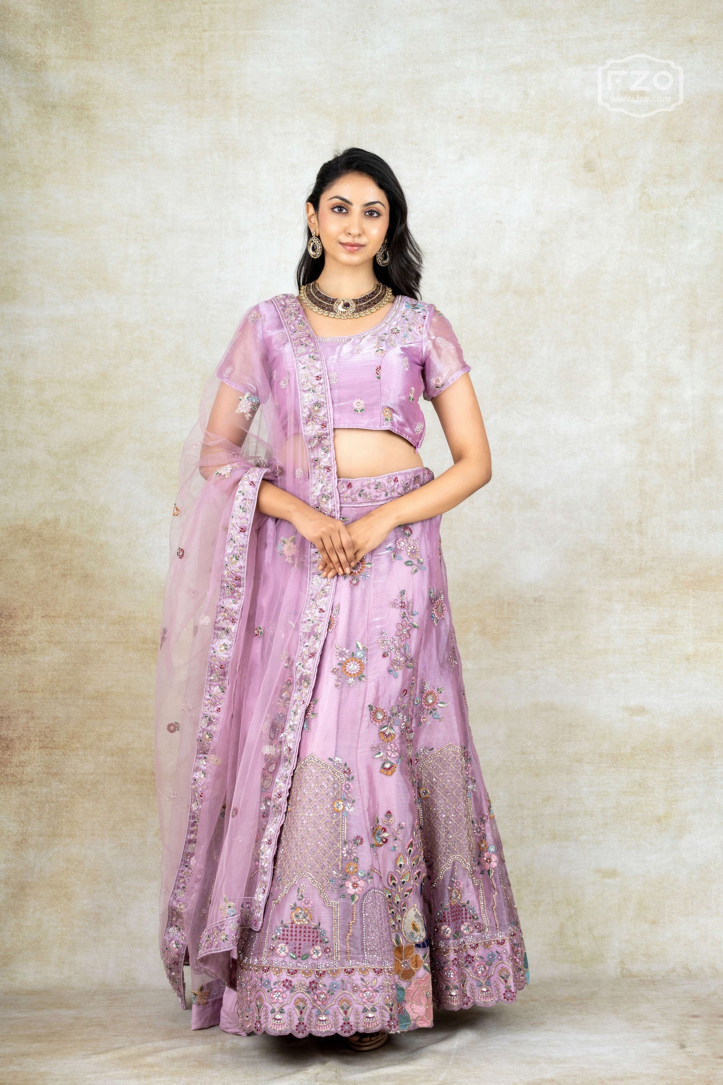 Lavender Dream – Purple Embellished Lehenga Set