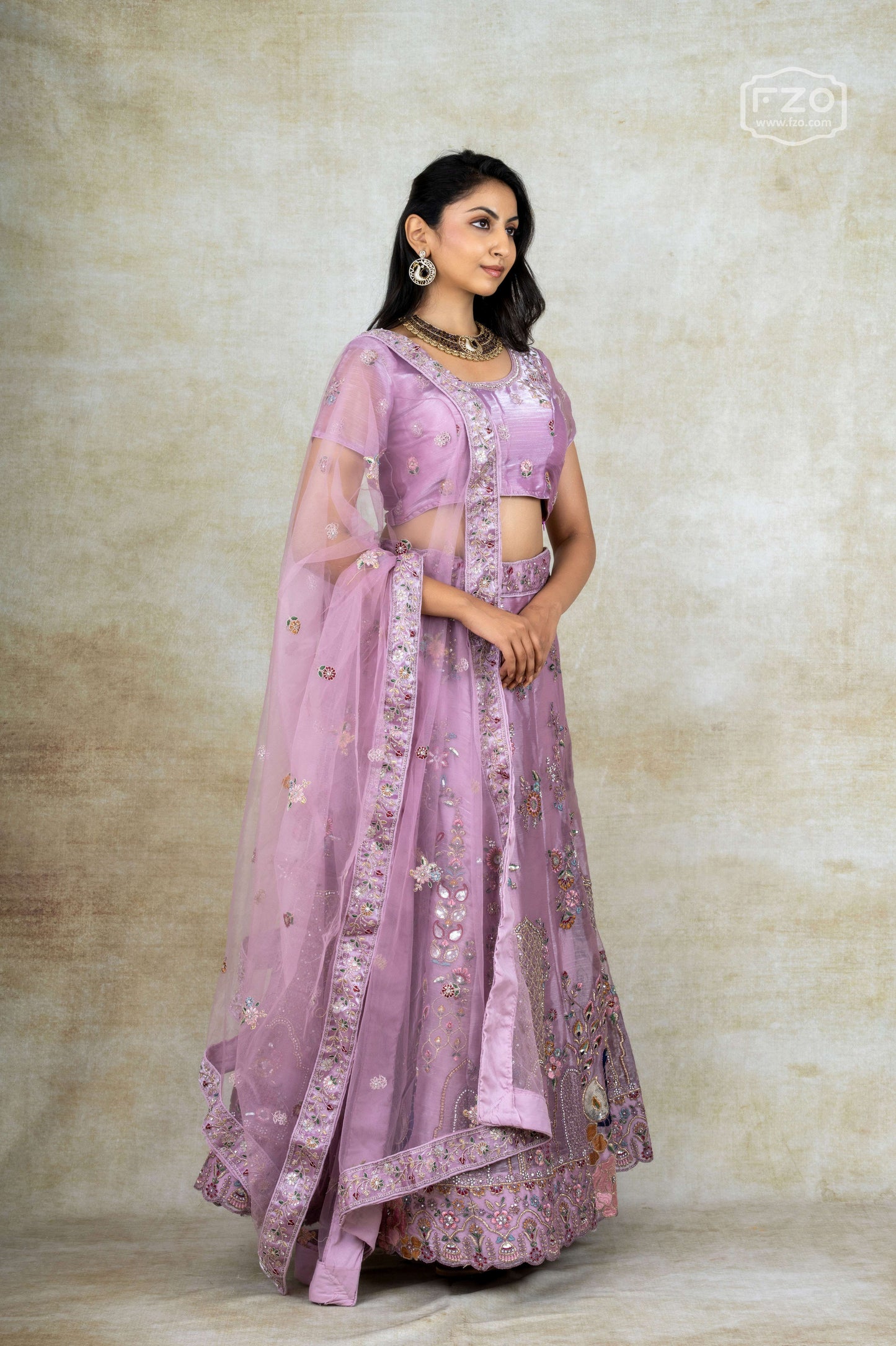 Lavender Dream – Purple Embellished Lehenga Set