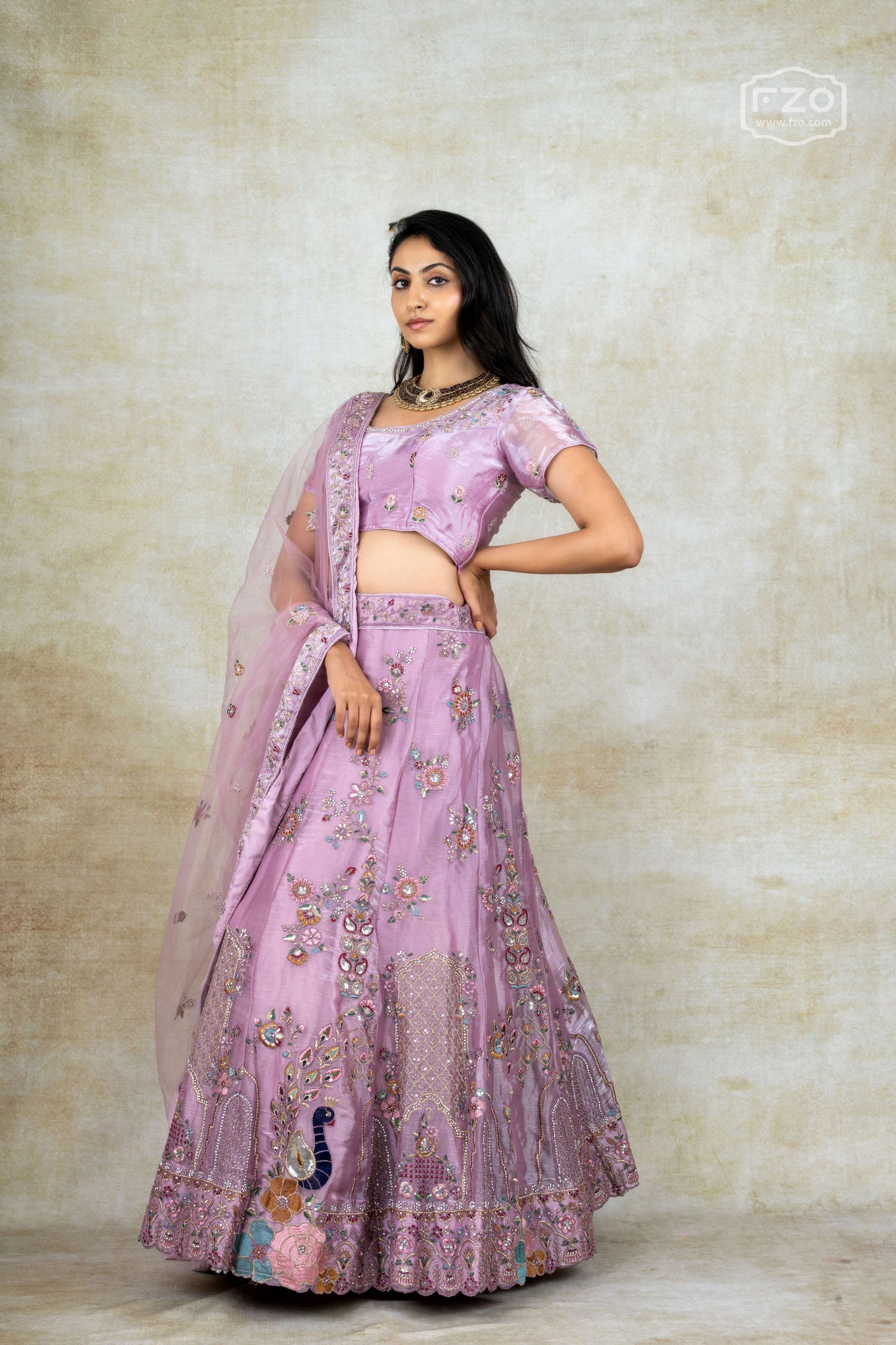 Lavender Dream – Purple Embellished Lehenga Set