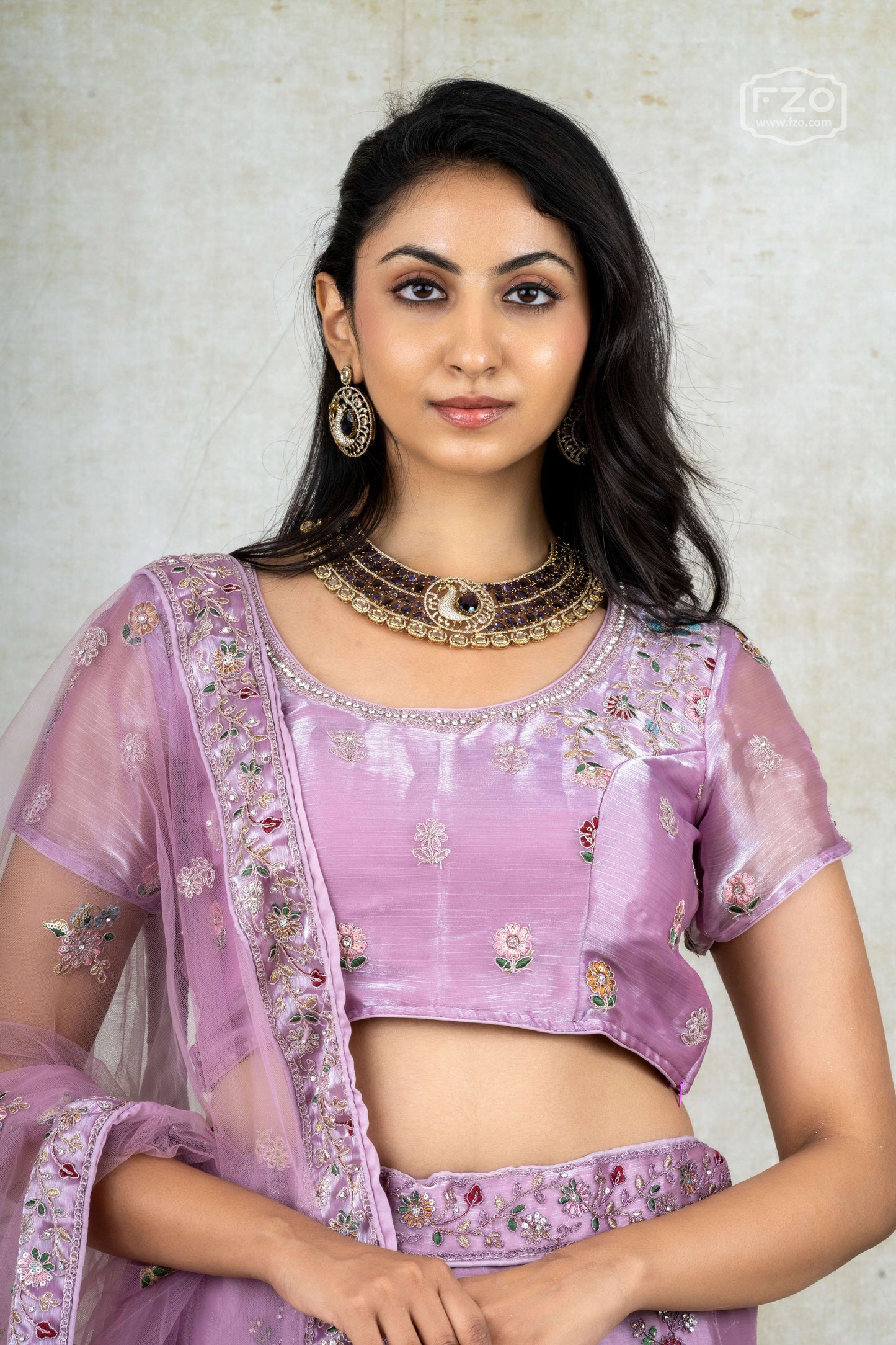 Lavender Dream – Purple Embellished Lehenga Set