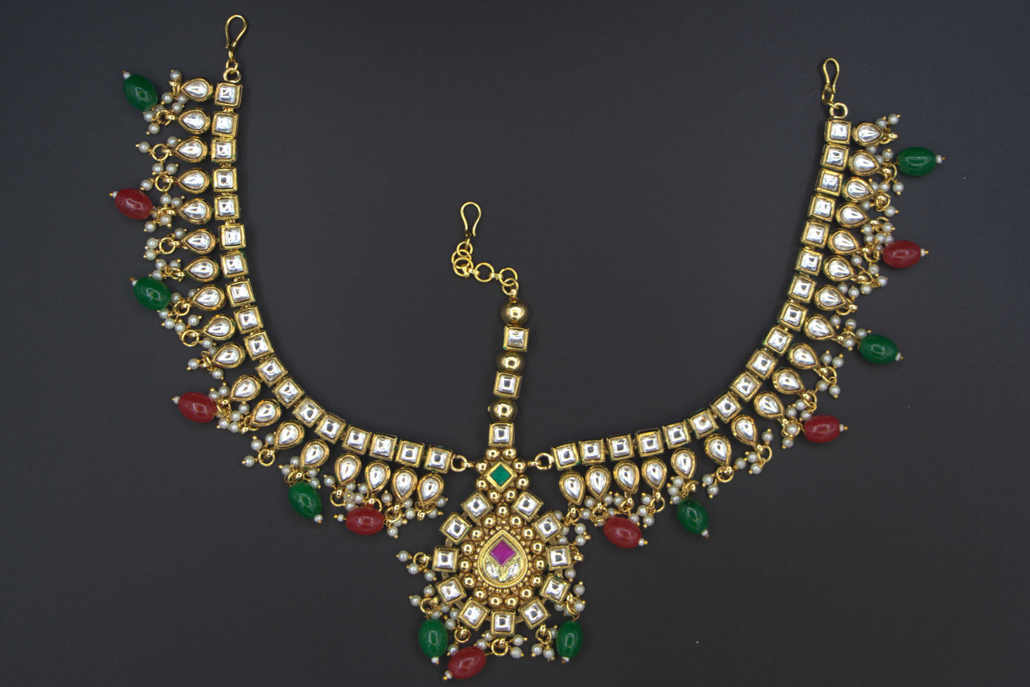 Royal Bridal Jewellery Set – Traditional Kundan & Pearl Masterpiece