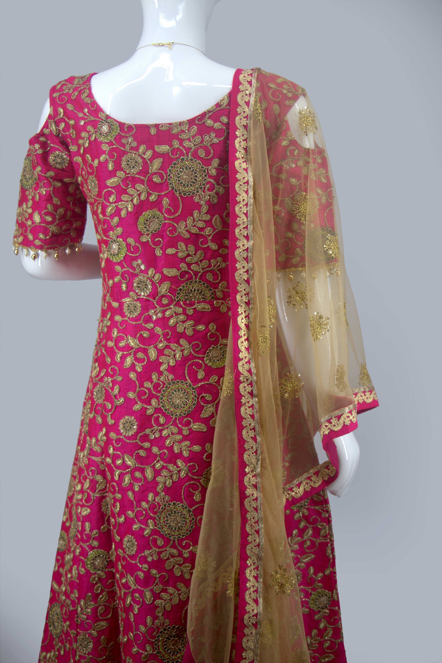 Regal Bloom Embroidered Anarkali Gown