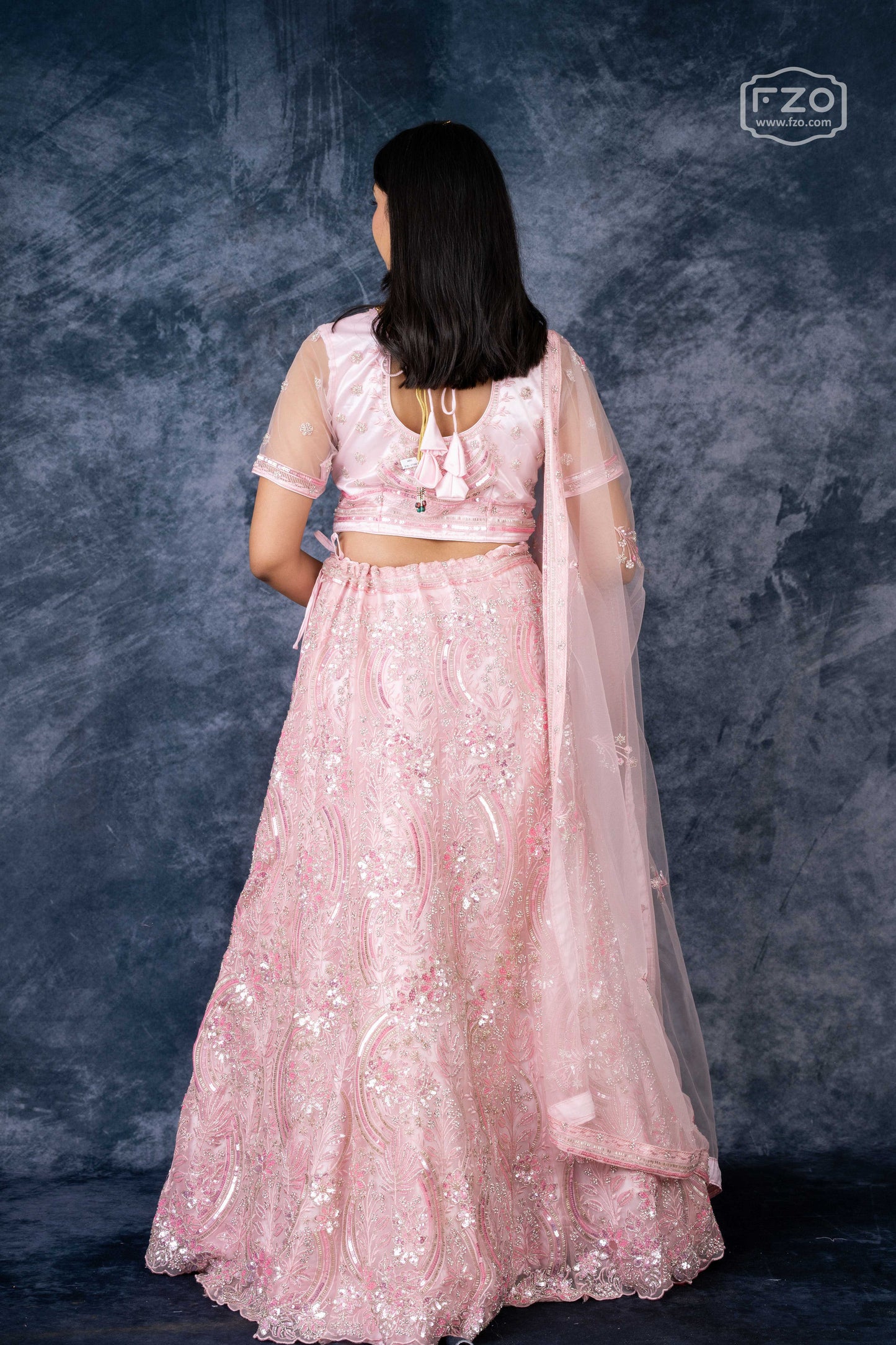 Petal Pink Perfection – Embellished Pink Lehenga Set