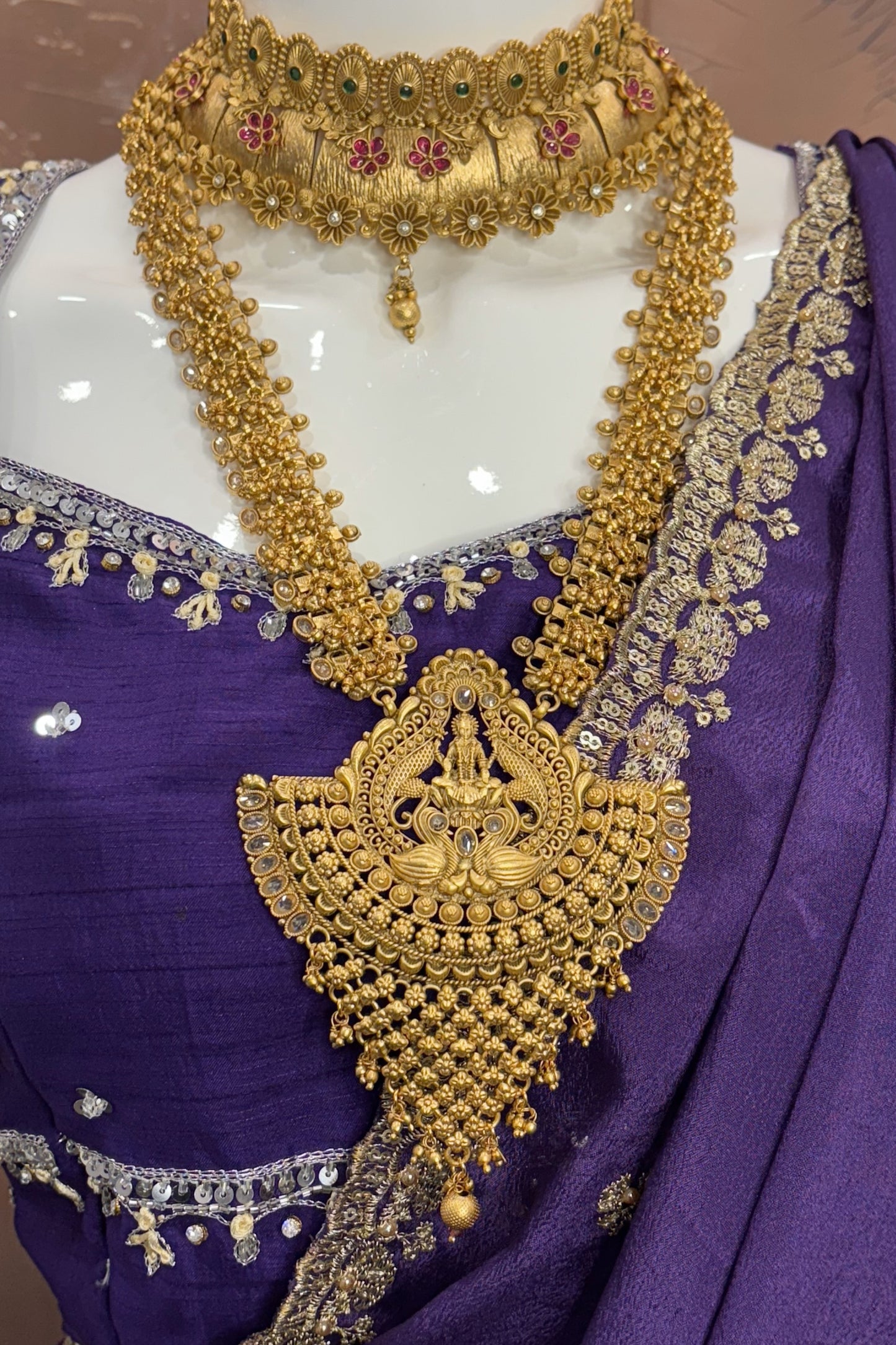 Royal Violet – Purple Pattu Lehenga Set