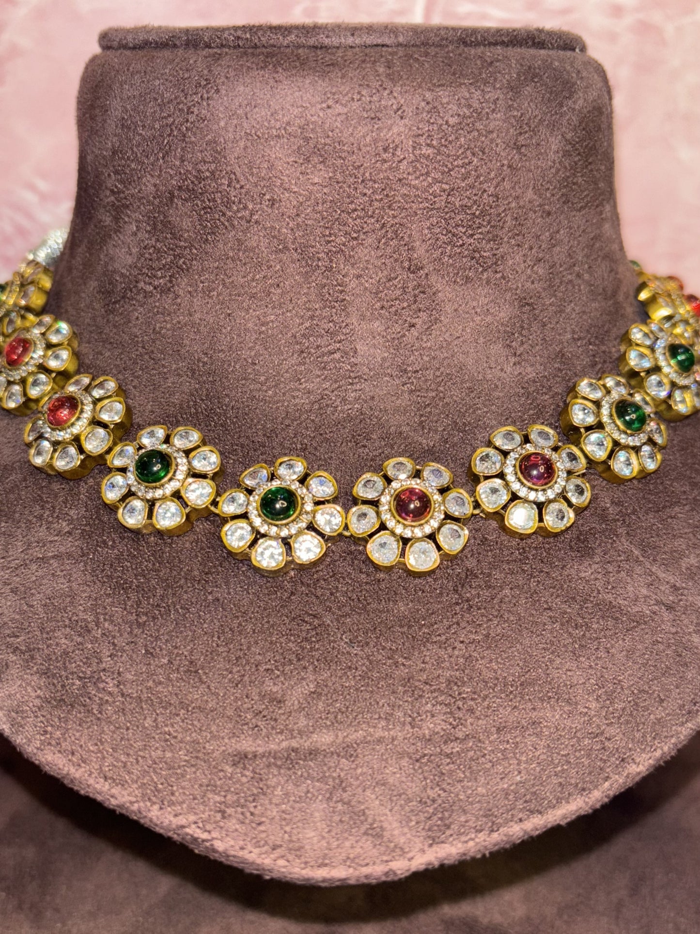 Bloom Aura – Multicolour Floral Choker