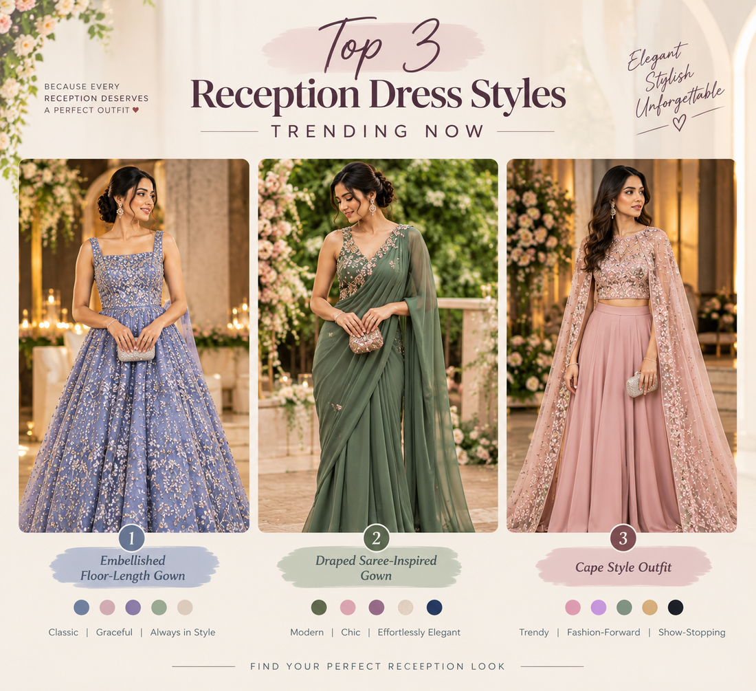 Top 3 Reception Dress Styles Trending Now