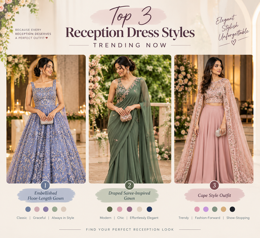Top 3 Reception Dress Styles Trending Now