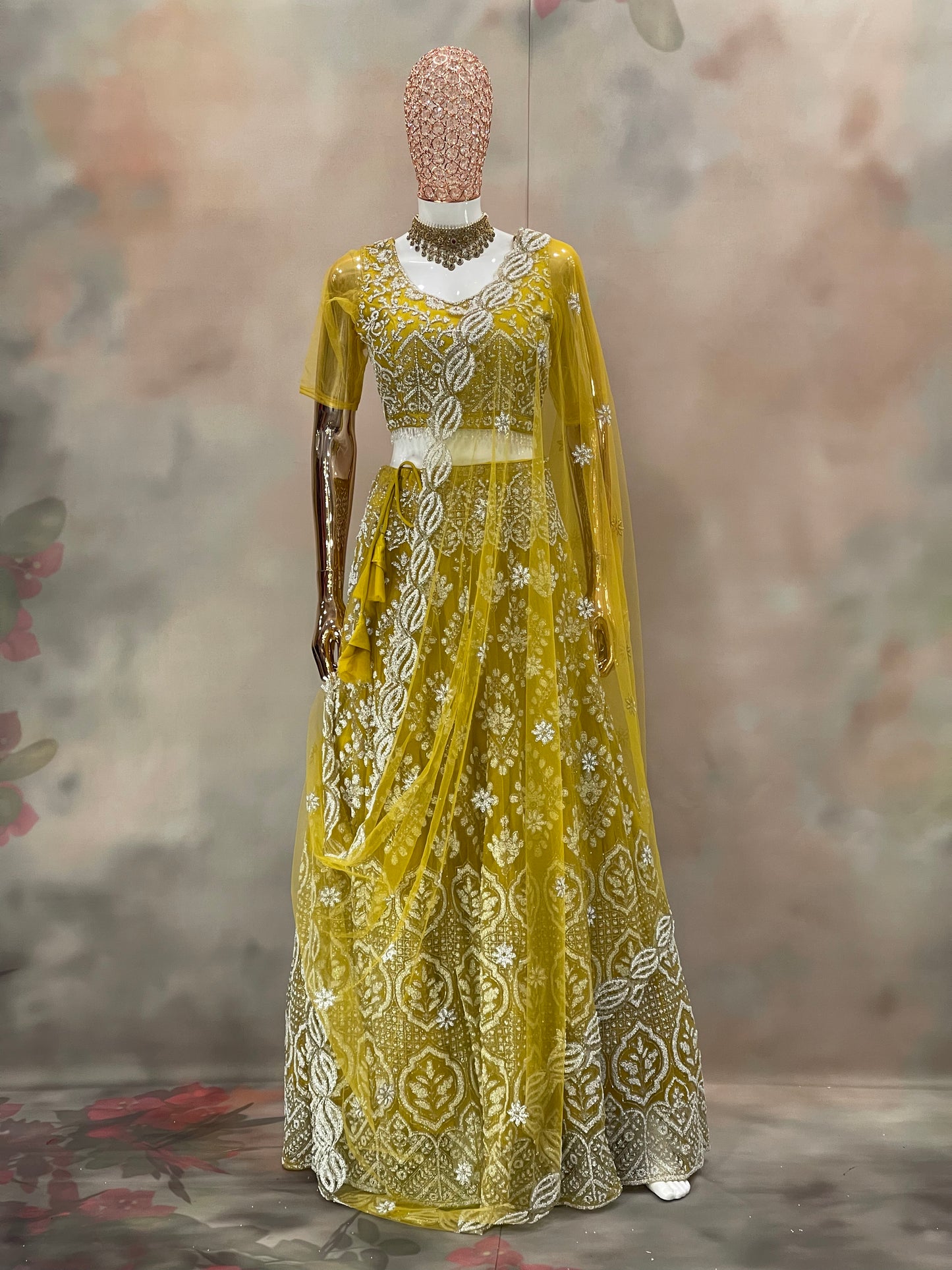 Golden Radiance – Embroidered Lehenga Set