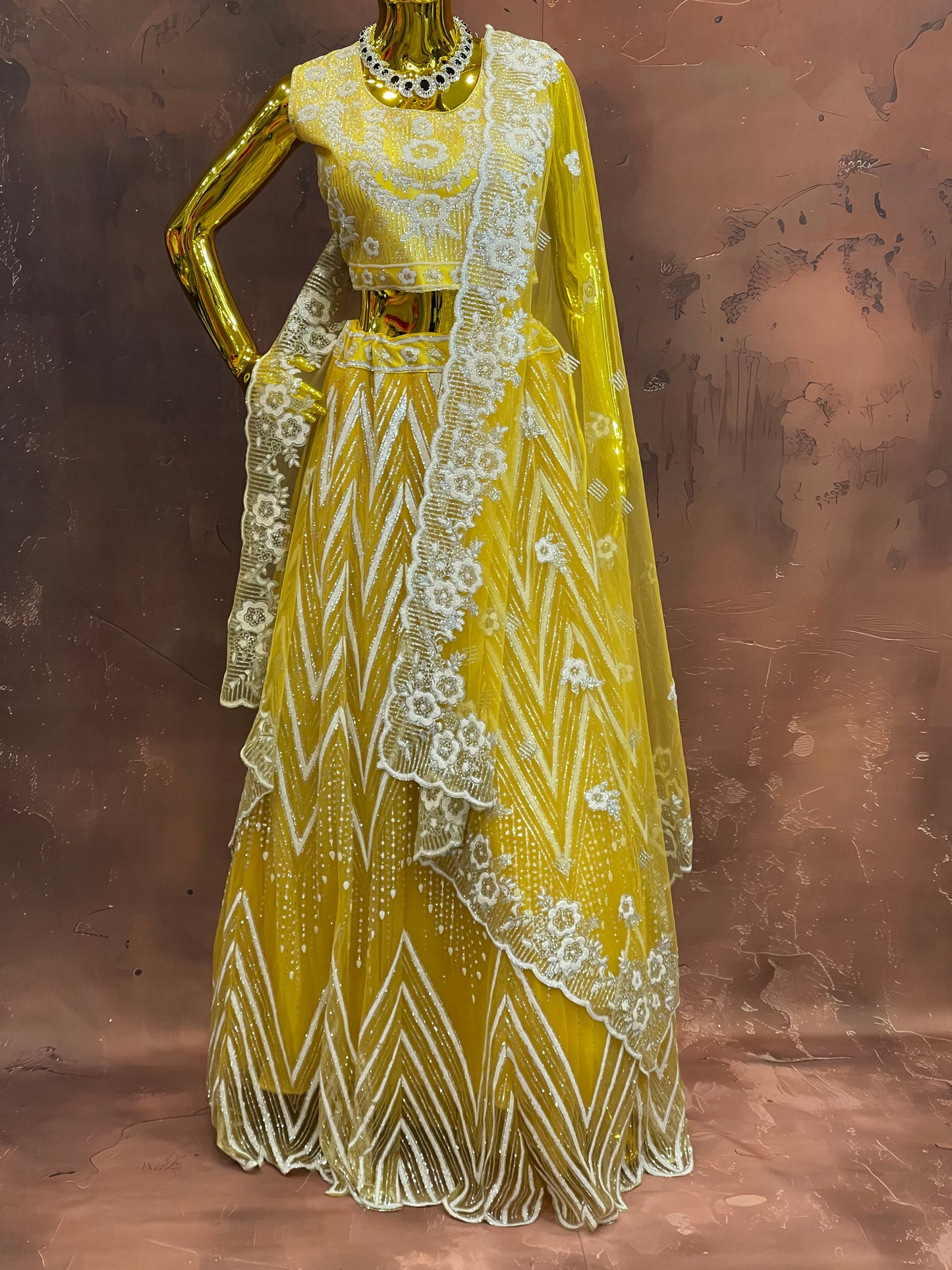 Marigold Aura – Sunny Yellow Lehenga Set