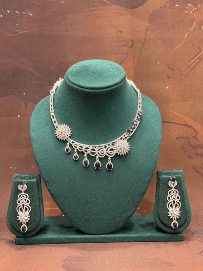 Celestial Bloom Diamond Necklace Set