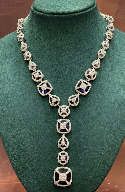 Midnight Geo Drop Necklace Set