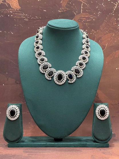 Midnight Radiance Diamond Necklace Set