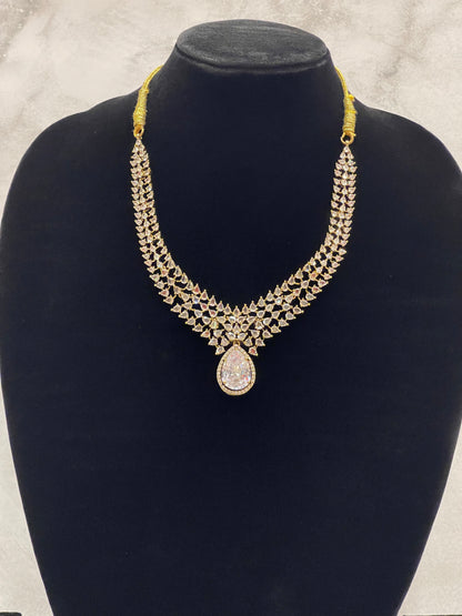 Radiant Grace – CZ Bridal Necklace set