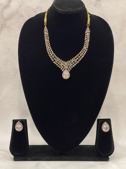 Radiant Grace – CZ Bridal Necklace set