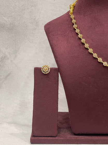 Dainty Floral Diamond Set