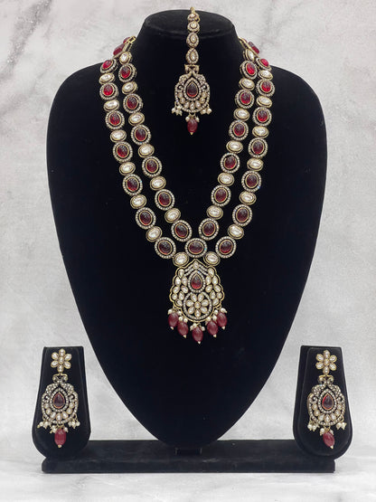 Heritage Ruby Kundan Bridal Set
