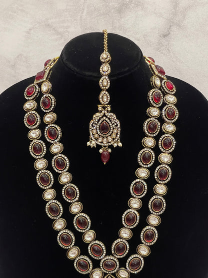 Heritage Ruby Kundan Bridal Set