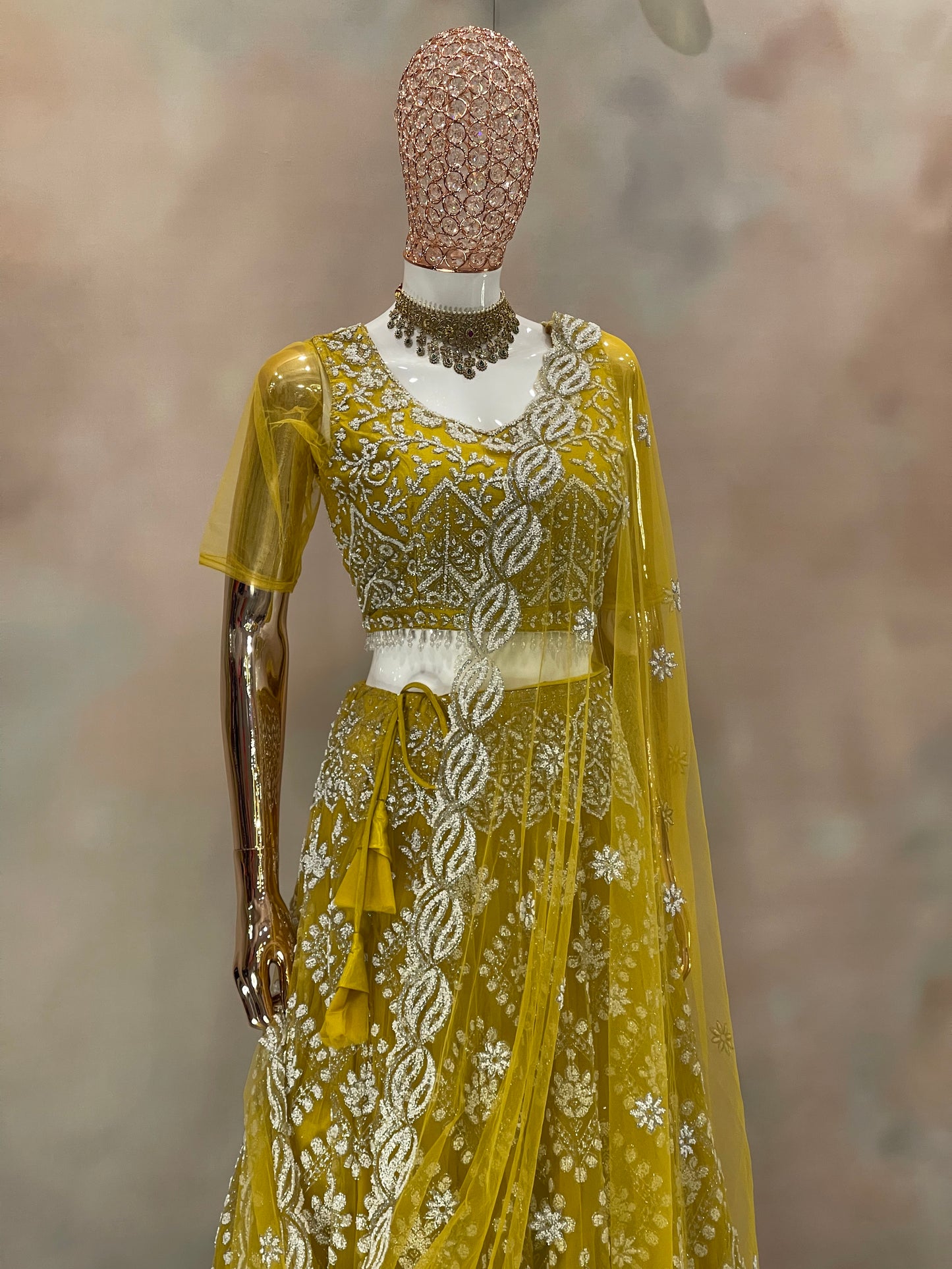 Golden Radiance – Embroidered Lehenga Set