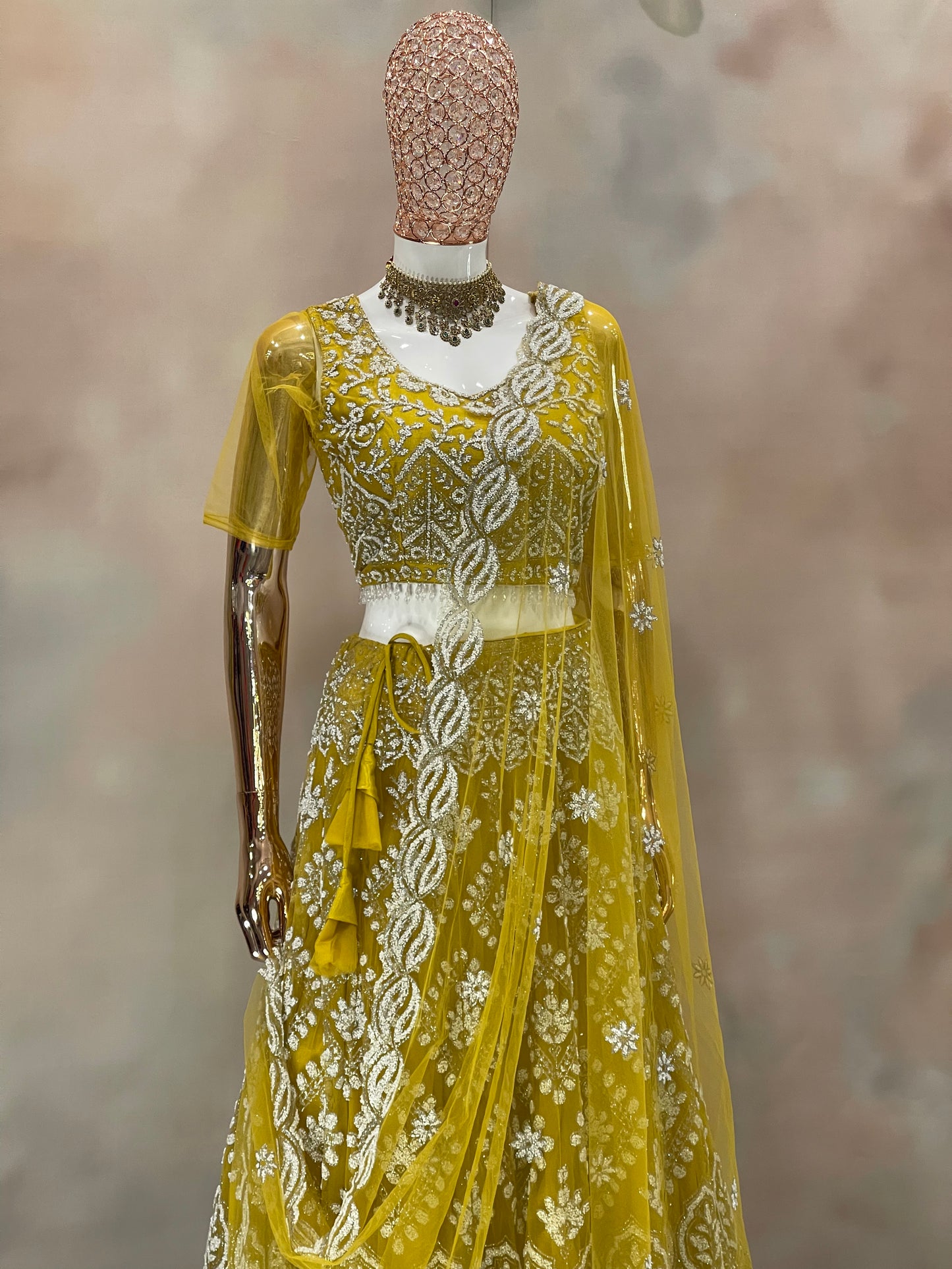 Golden Radiance – Embroidered Lehenga Set