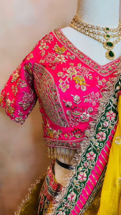 Peony Parade – Multicolour Embroidered Lehenga Set