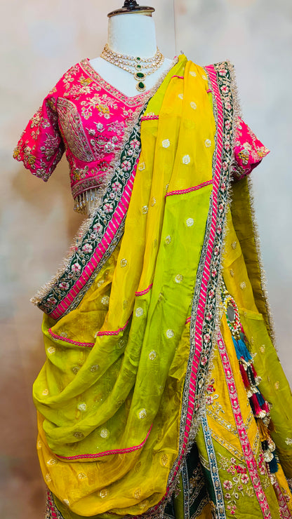 Peony Parade – Multicolour Embroidered Lehenga Set