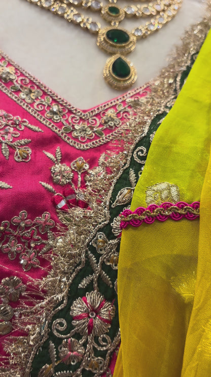 Peony Parade – Multicolour Embroidered Lehenga Set